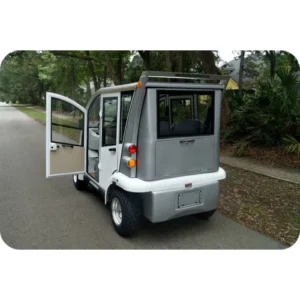 MotoEV MotoEV Electro Bubble Buddy LSV 4 Passenger Police Hard Door
