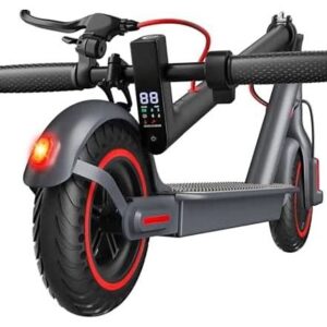 Electric Scooter Adult, 500W Power, 8.5″ Solid Tire, 12-18 Miles & 18MPH, Dual Braking,