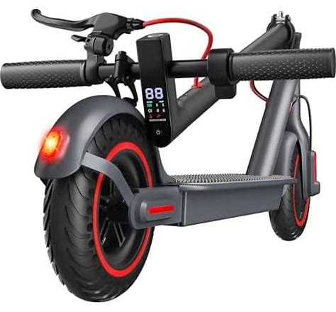 Electric Scooter Adult, 500W Power, 8.5" Solid Tire, 12-18 Miles & 18MPH, Dual Braking,